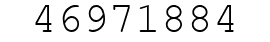 Number 46971884.