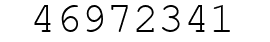 Number 46972341.
