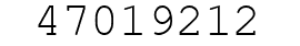 Number 47019212.