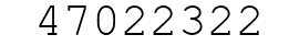 Number 47022322.