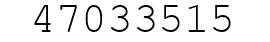 Number 47033515.