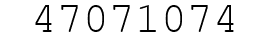 Number 47071074.