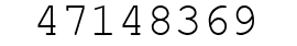Number 47148369.