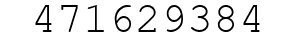 Number 471629384.