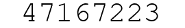 Number 47167223.