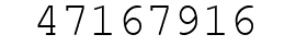 Number 47167916.