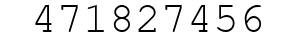 Number 471827456.