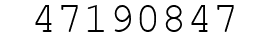 Number 47190847.