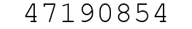 Number 47190854.
