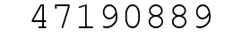 Number 47190889.
