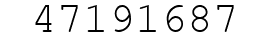 Number 47191687.