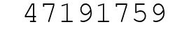 Number 47191759.