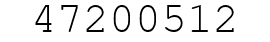 Number 47200512.
