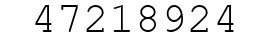 Number 47218924.