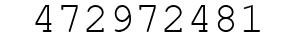 Number 472972481.
