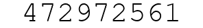 Number 472972561.