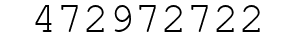 Number 472972722.