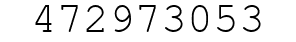 Number 472973053.