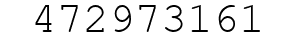 Number 472973161.