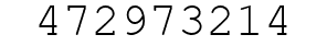 Number 472973214.