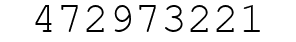 Number 472973221.
