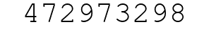 Number 472973298.