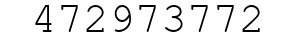 Number 472973772.