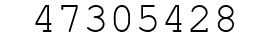 Number 47305428.
