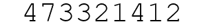 Number 473321412.