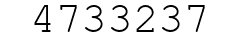 Number 4733237.