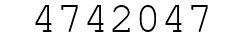 Number 4742047.