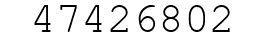 Number 47426802.
