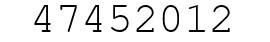 Number 47452012.