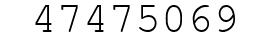 Number 47475069.