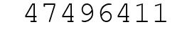 Number 47496411.
