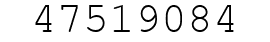 Number 47519084.