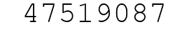 Number 47519087.
