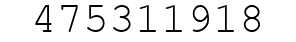 Number 475311918.