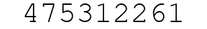 Number 475312261.