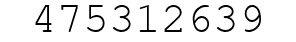 Number 475312639.