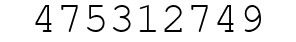 Number 475312749.