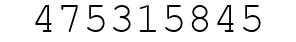 Number 475315845.