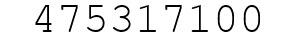 Number 475317100.