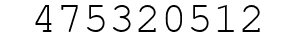 Number 475320512.