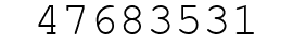Number 47683531.