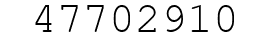 Number 47702910.