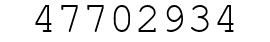 Number 47702934.