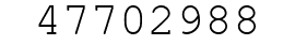 Number 47702988.