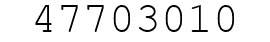 Number 47703010.