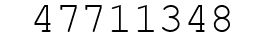 Number 47711348.